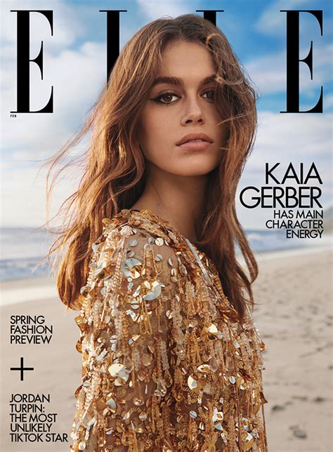 kaia gerber topless|Kaia Gerber notably poses topless for the cover of M Magazine